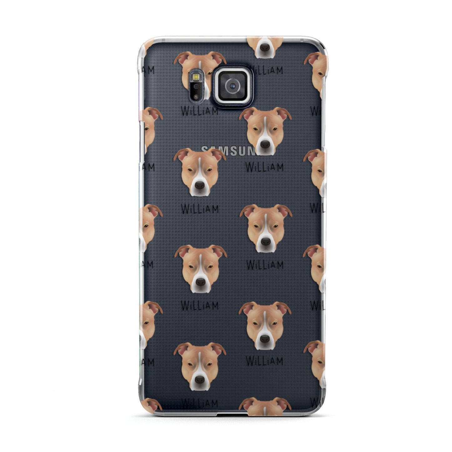 American Pit Bull Terrier Icon with Name Samsung Galaxy Alpha Case