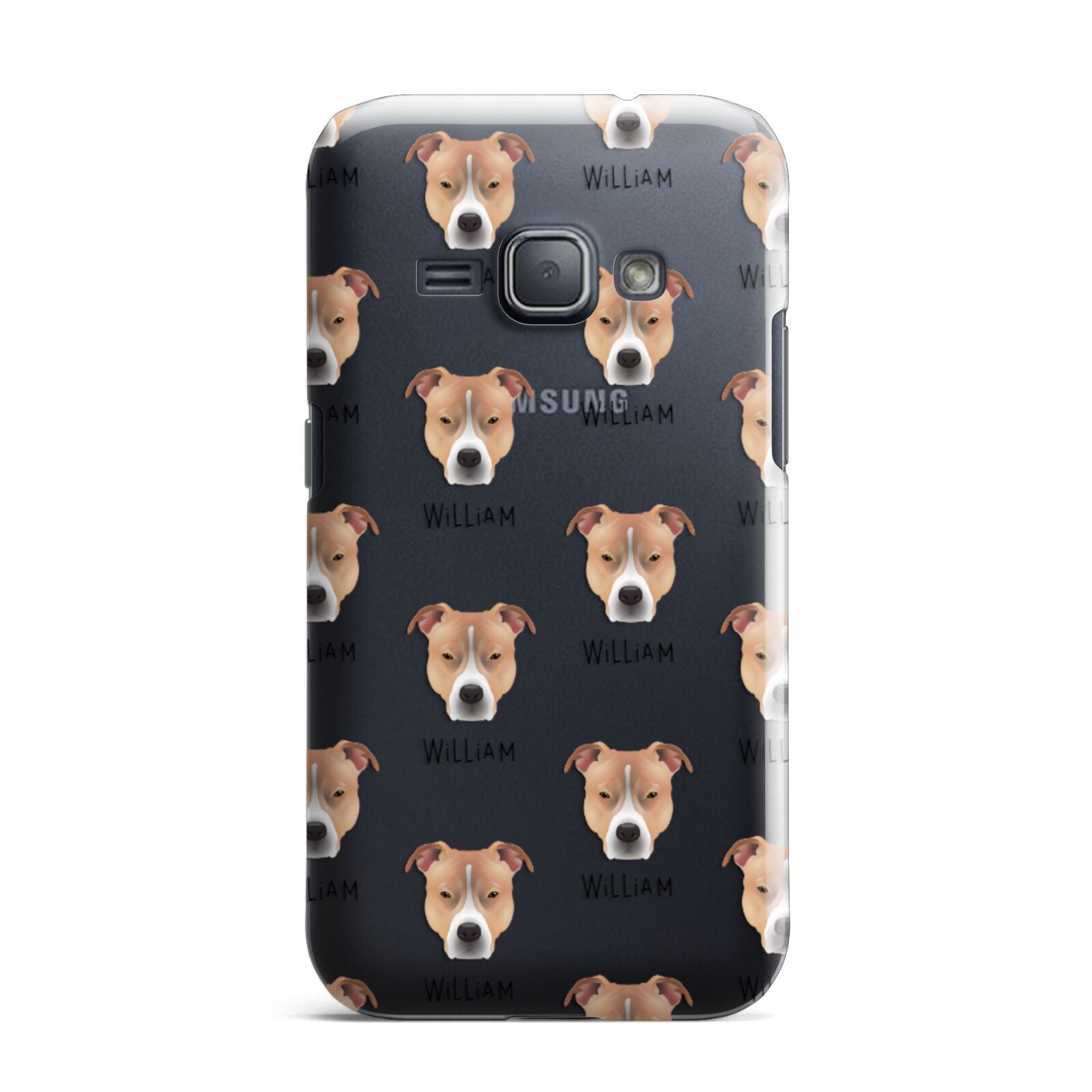 American Pit Bull Terrier Icon with Name Samsung Galaxy J1 2016 Case