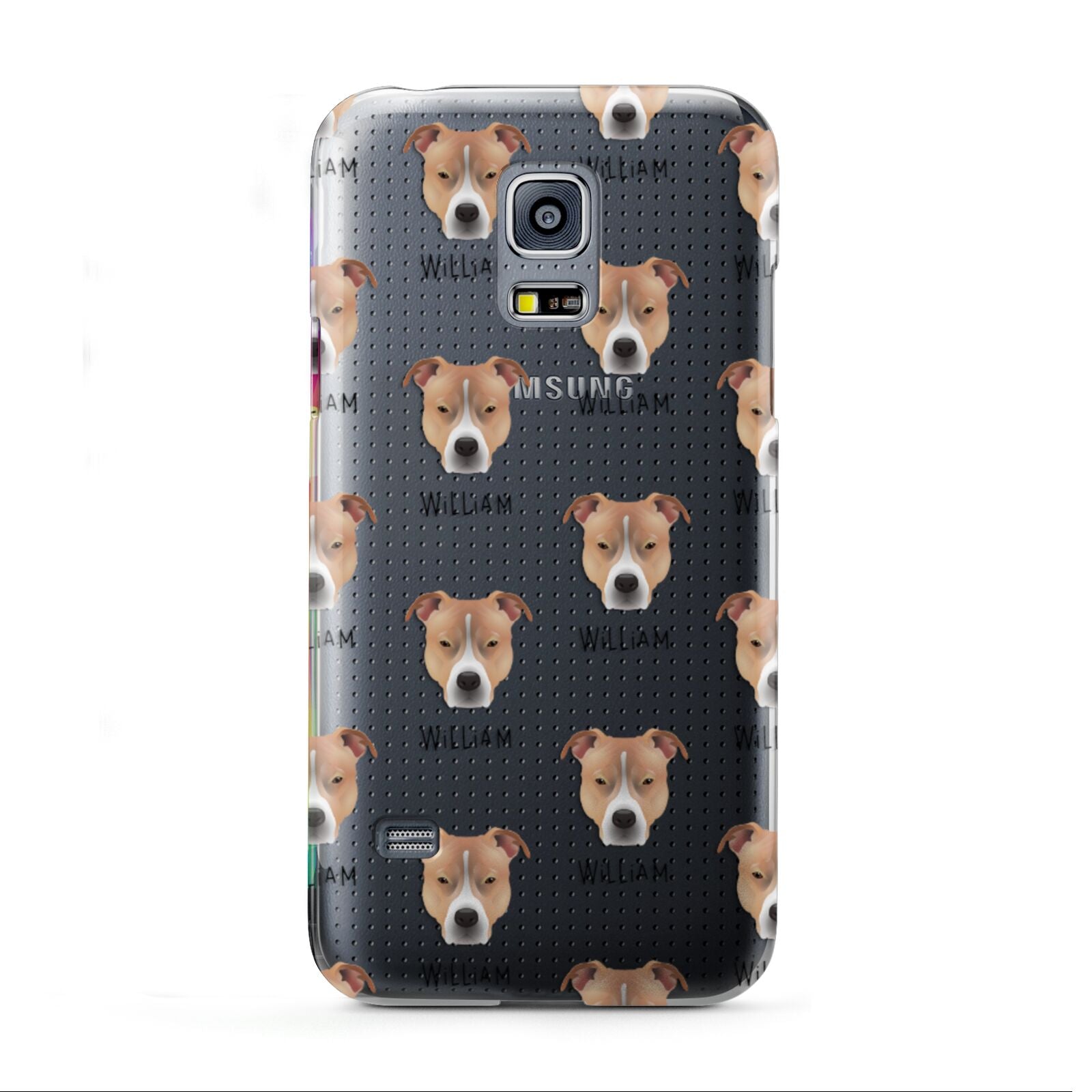 American Pit Bull Terrier Icon with Name Samsung Galaxy S5 Mini Case