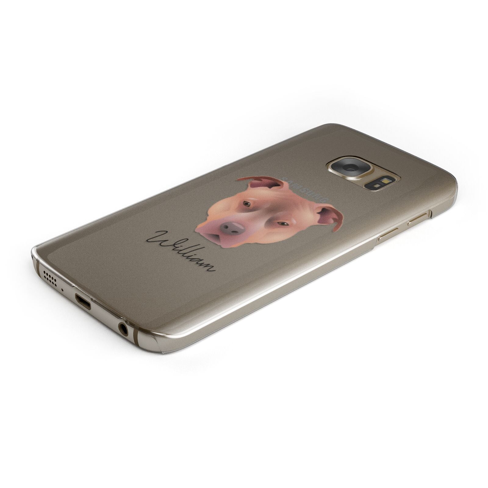 American Pit Bull Terrier Personalised Samsung Galaxy Case Bottom Cutout