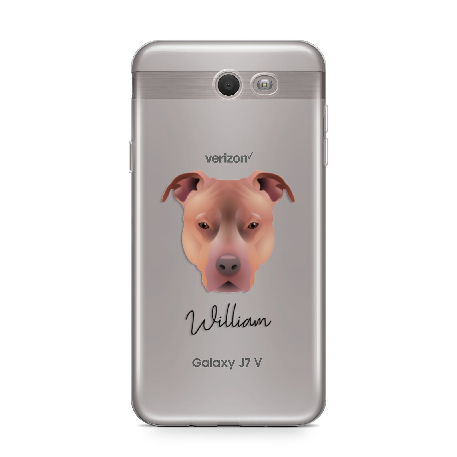 American Pit Bull Terrier Personalised Samsung Galaxy J7 2017 Case