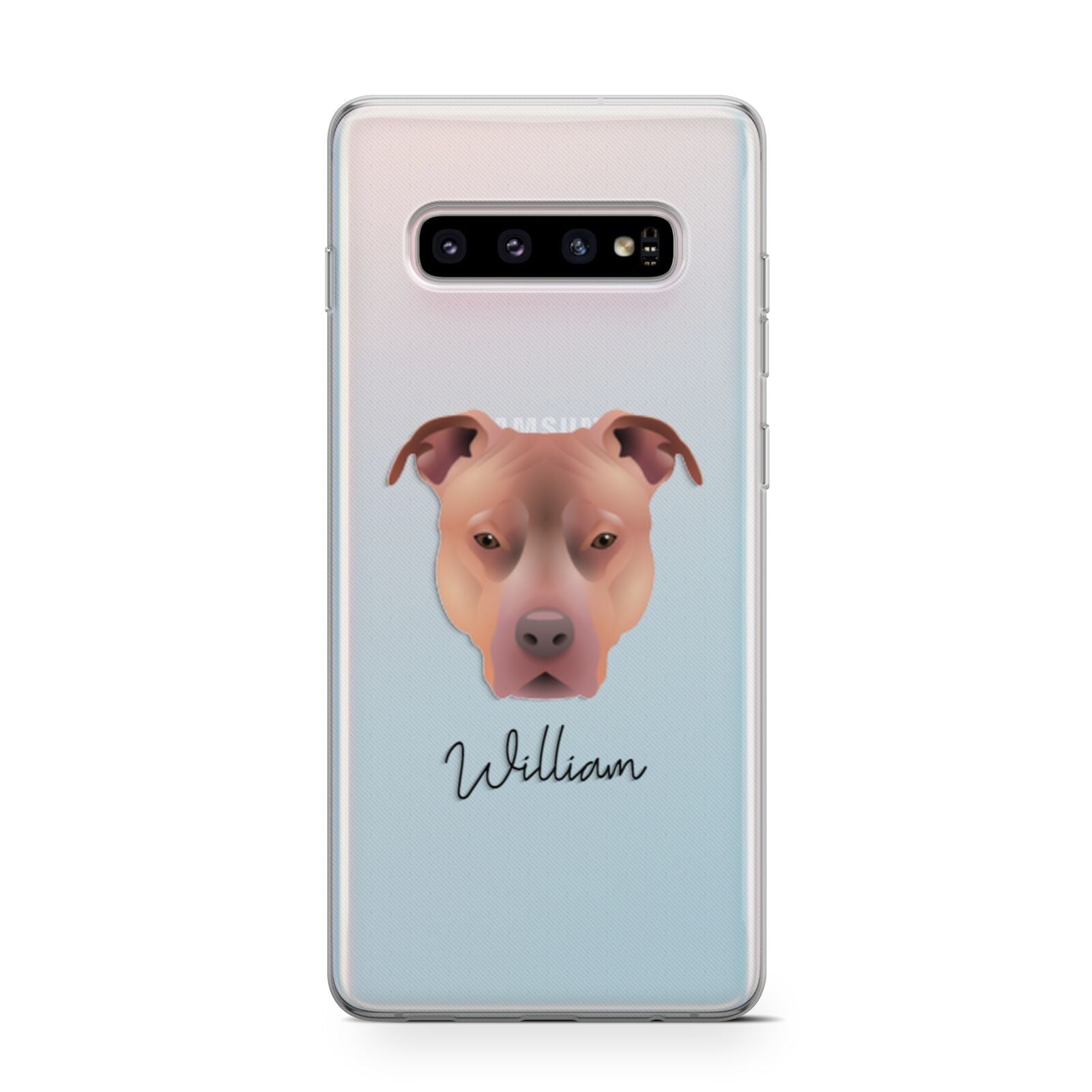 American Pit Bull Terrier Personalised Samsung Galaxy S10 Case