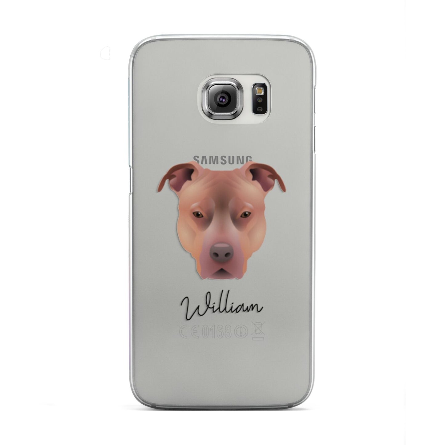 American Pit Bull Terrier Personalised Samsung Galaxy S6 Edge Case