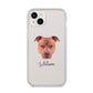 American Pit Bull Terrier Personalised iPhone 14 Plus Clear Tough Case Starlight