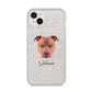 American Pit Bull Terrier Personalised iPhone 14 Plus Glitter Tough Case Starlight