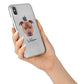 American Pit Bull Terrier Personalised iPhone X Bumper Case on Silver iPhone Alternative Image 2