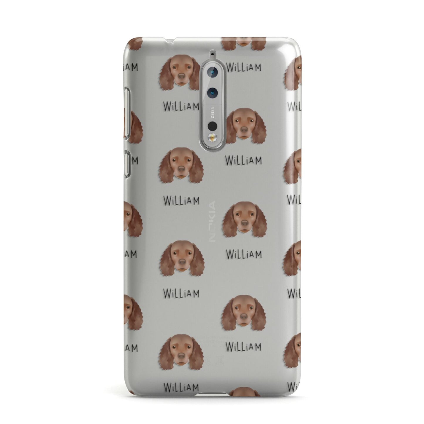 American Water Spaniel Icon with Name Nokia Case