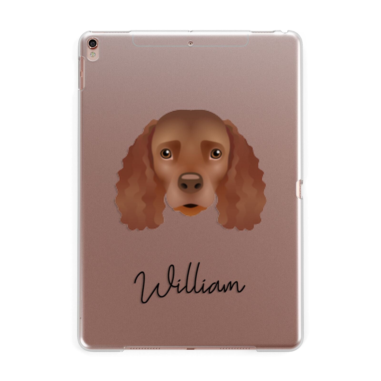 American Water Spaniel Personalised Apple iPad Rose Gold Case