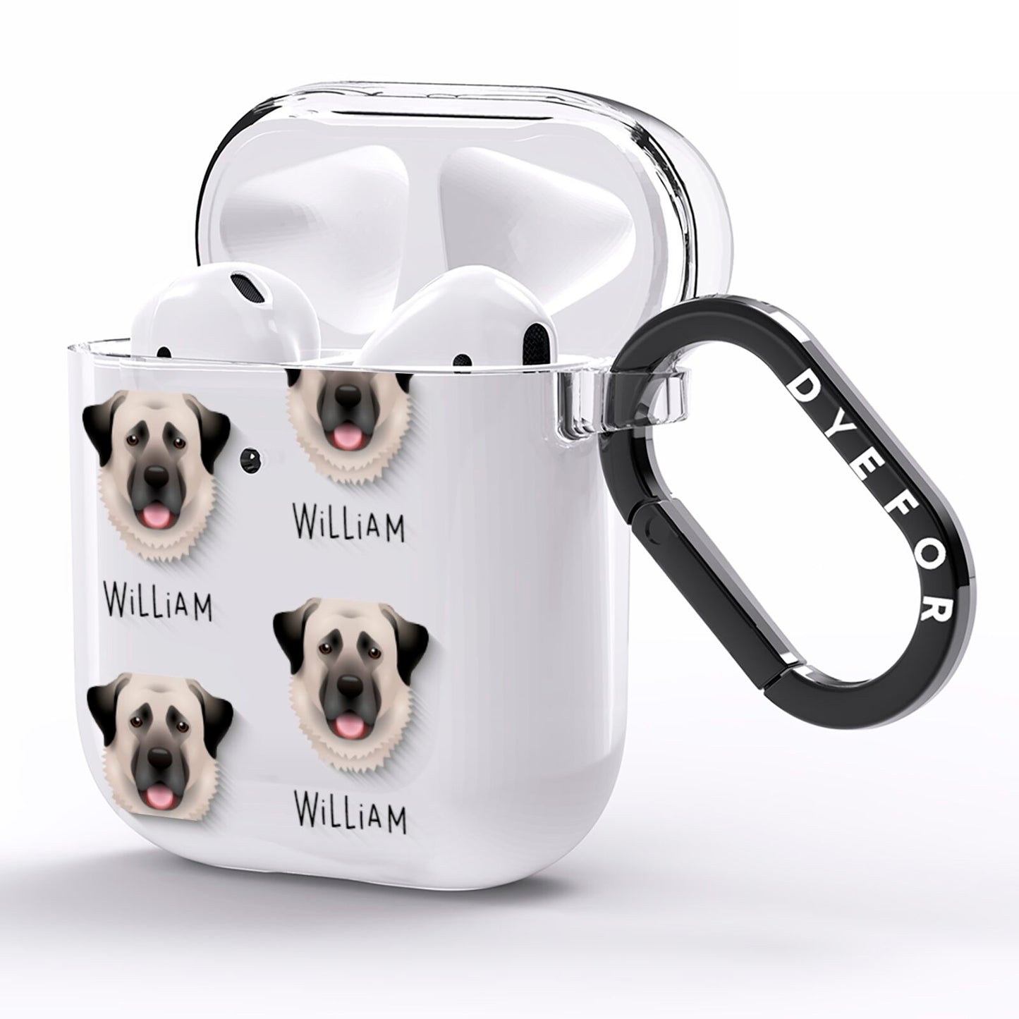 Anatolian Shepherd Dog Icon with Name AirPods Clear Case Side Image