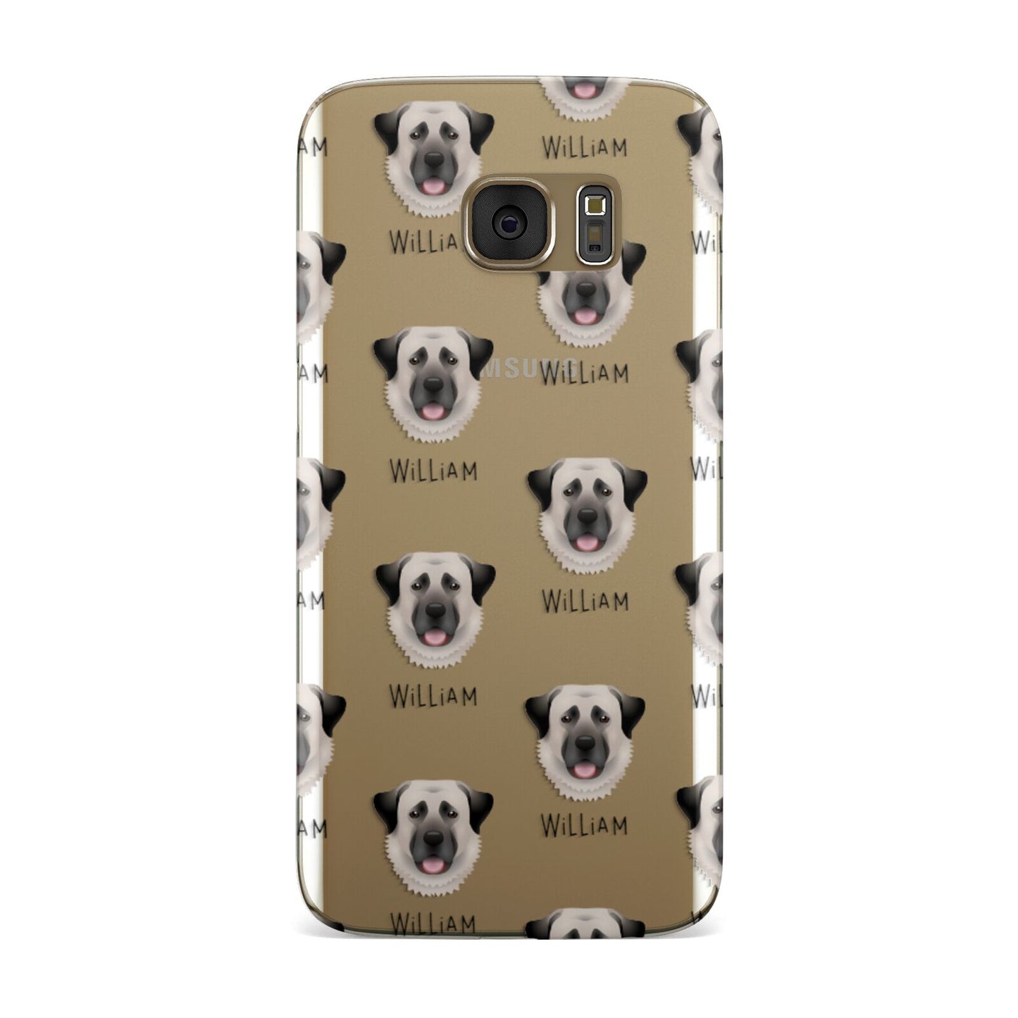 Anatolian Shepherd Dog Icon with Name Samsung Galaxy Case