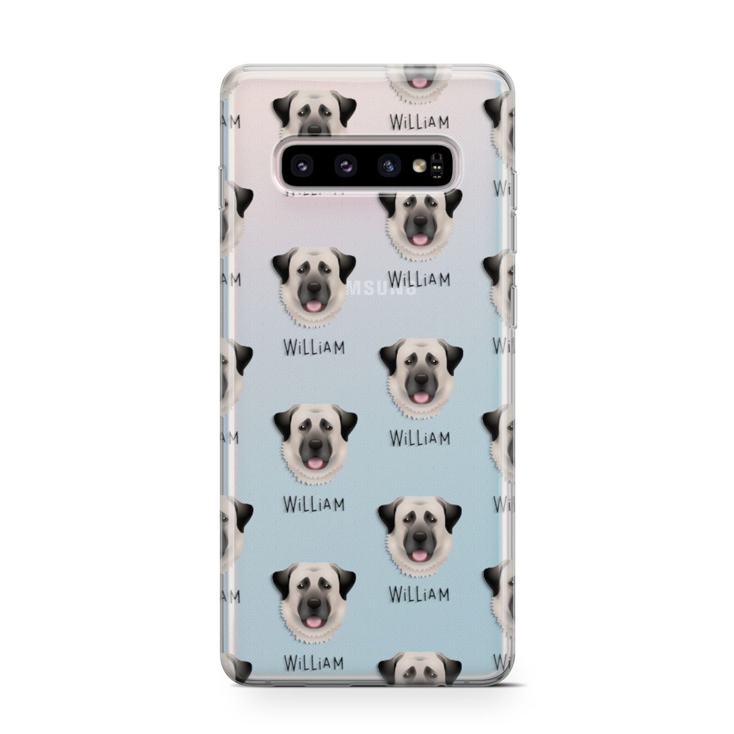 Anatolian Shepherd Dog Icon with Name Samsung Galaxy S10 Case