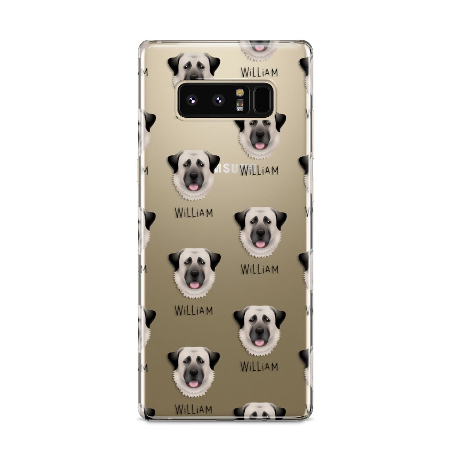 Anatolian Shepherd Dog Icon with Name Samsung Galaxy S8 Case