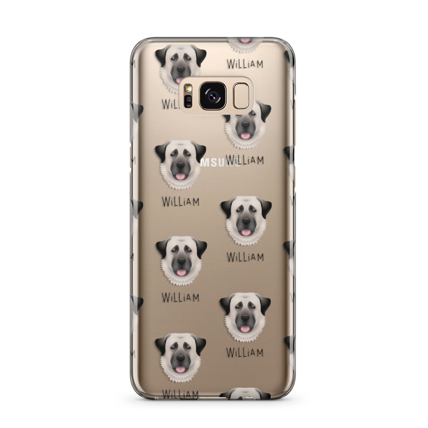 Anatolian Shepherd Dog Icon with Name Samsung Galaxy S8 Plus Case