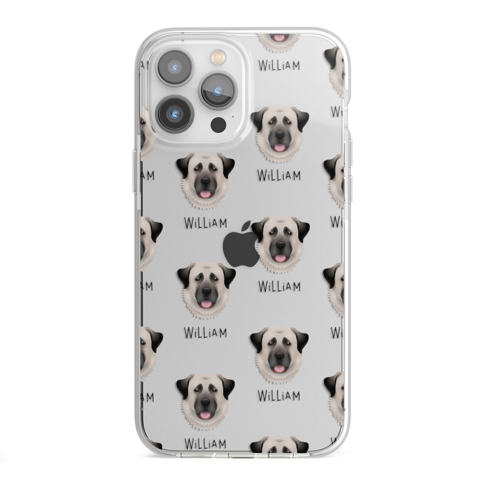 Anatolian Shepherd Dog Icon with Name iPhone 13 Pro Max TPU Impact Case with White Edges