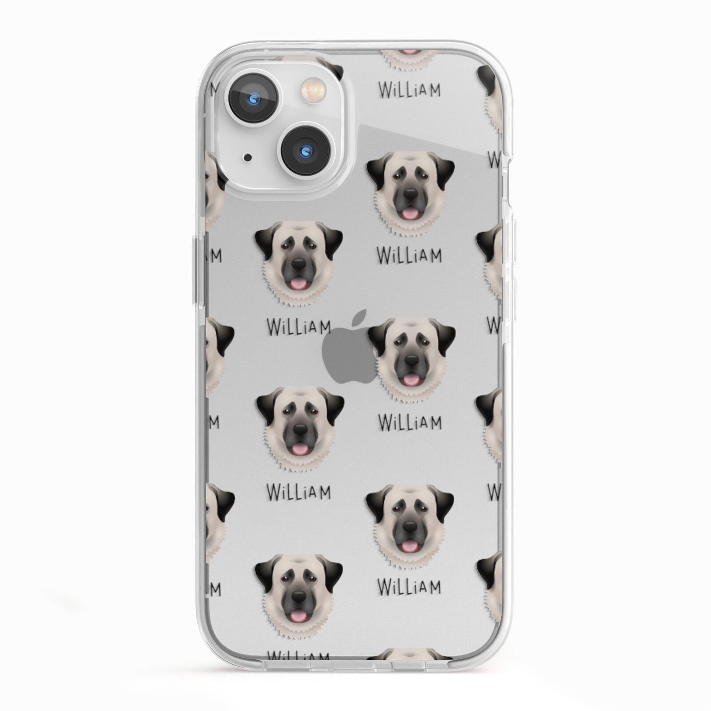 Anatolian Shepherd Dog Icon with Name iPhone 13 TPU Impact Case with White Edges