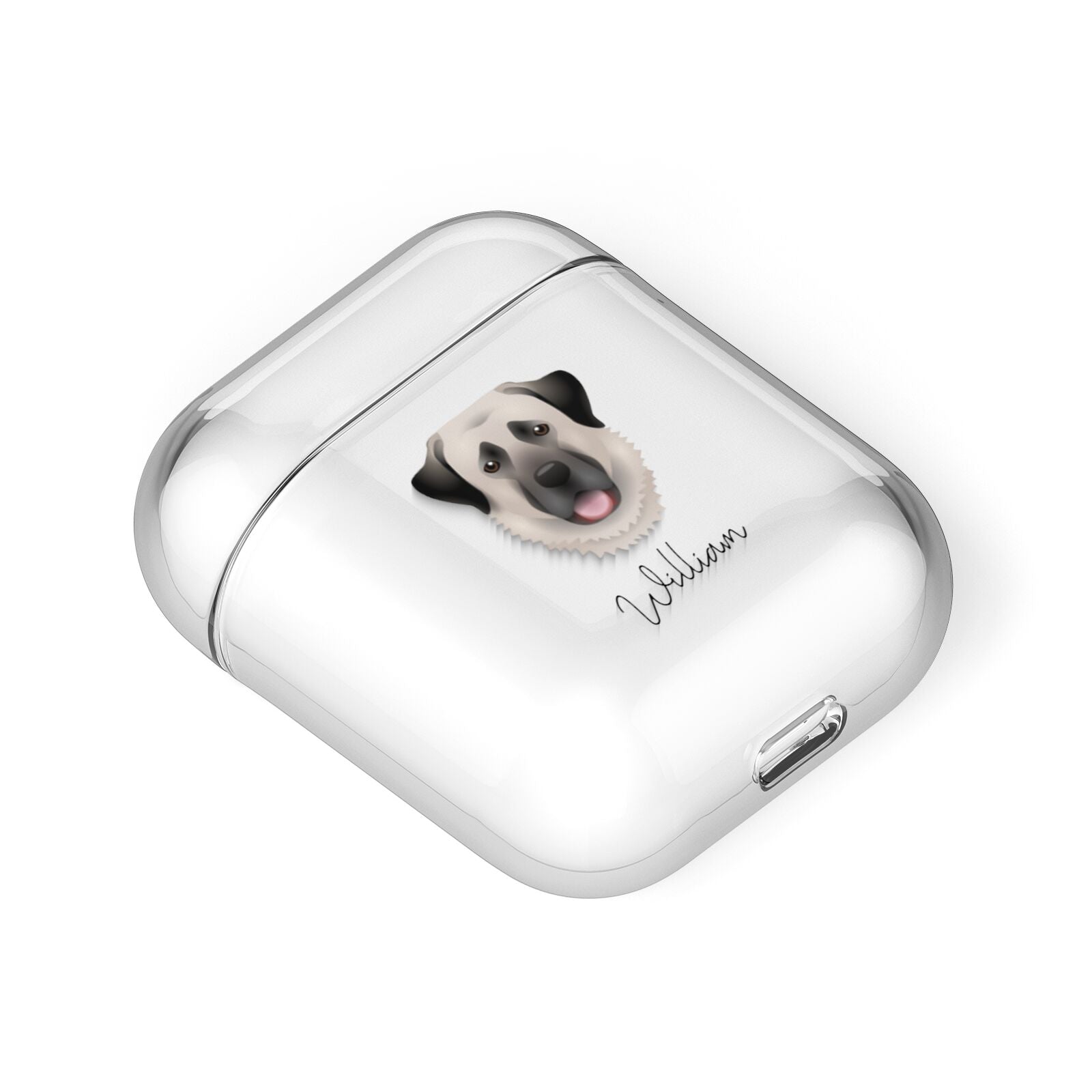 Anatolian Shepherd Dog Personalised AirPods Case Laid Flat