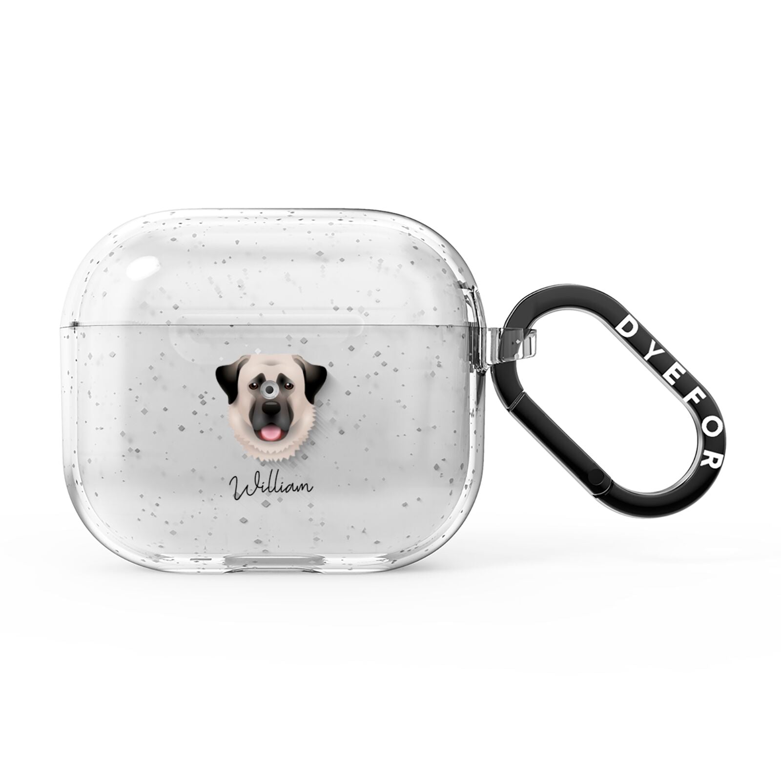 Anatolian Shepherd Dog Personalised AirPods Glitter Case 3rd Gen