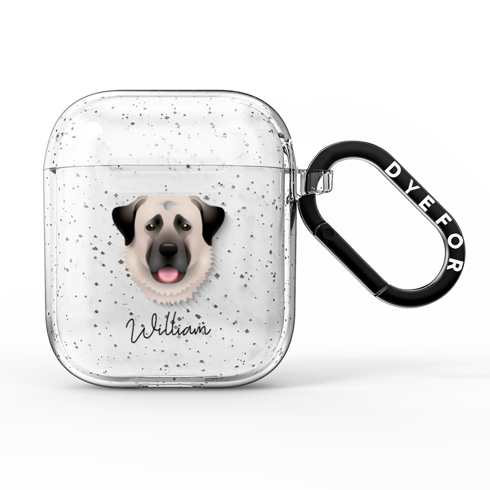 Anatolian Shepherd Dog Personalised AirPods Glitter Case