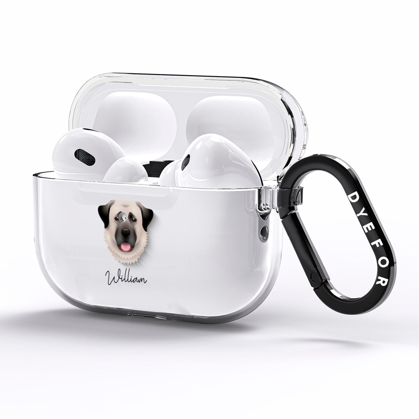 Anatolian Shepherd Dog Personalised AirPods Pro Clear Case Side Image