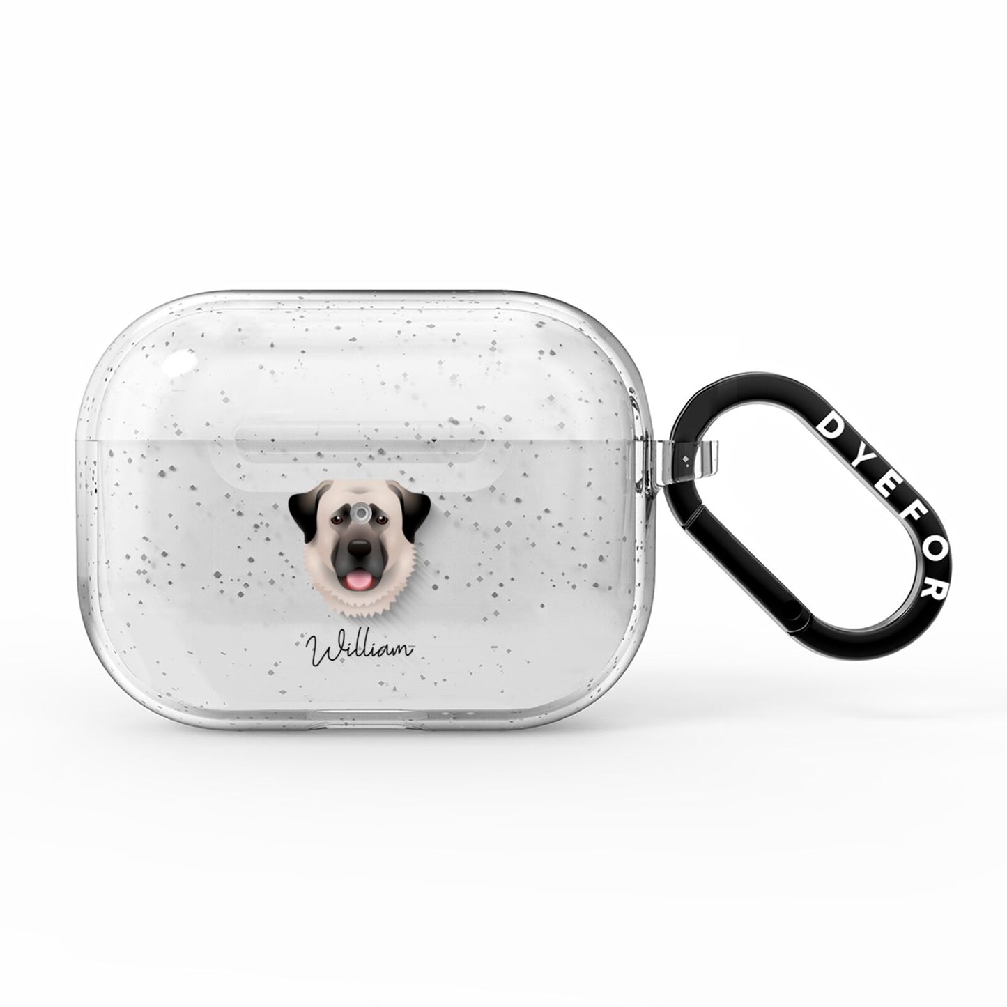 Anatolian Shepherd Dog Personalised AirPods Pro Glitter Case