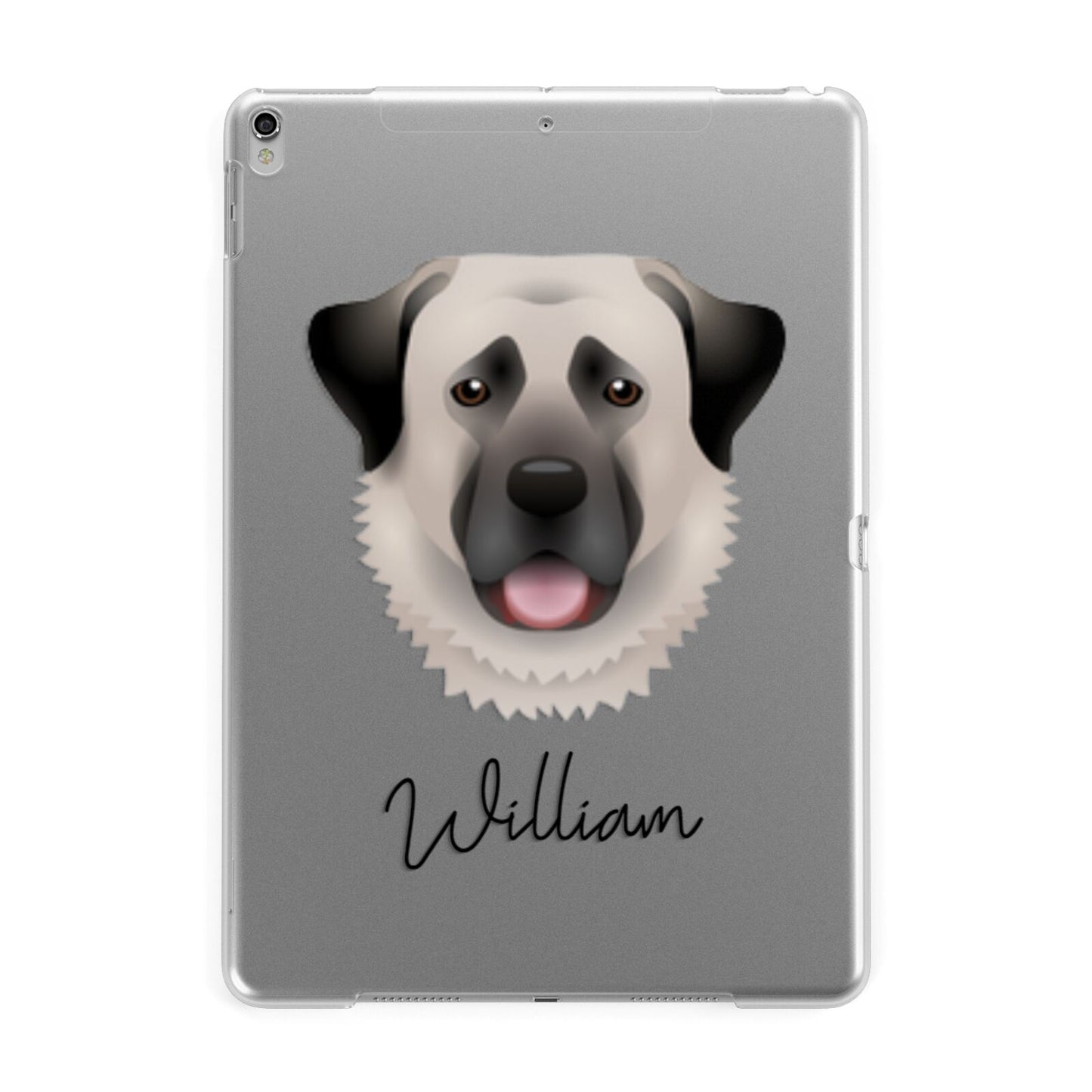 Anatolian Shepherd Dog Personalised Apple iPad Silver Case
