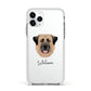 Anatolian Shepherd Dog Personalised Apple iPhone 11 Pro in Silver with White Impact Case