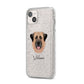 Anatolian Shepherd Dog Personalised iPhone 14 Plus Glitter Tough Case Starlight Angled Image