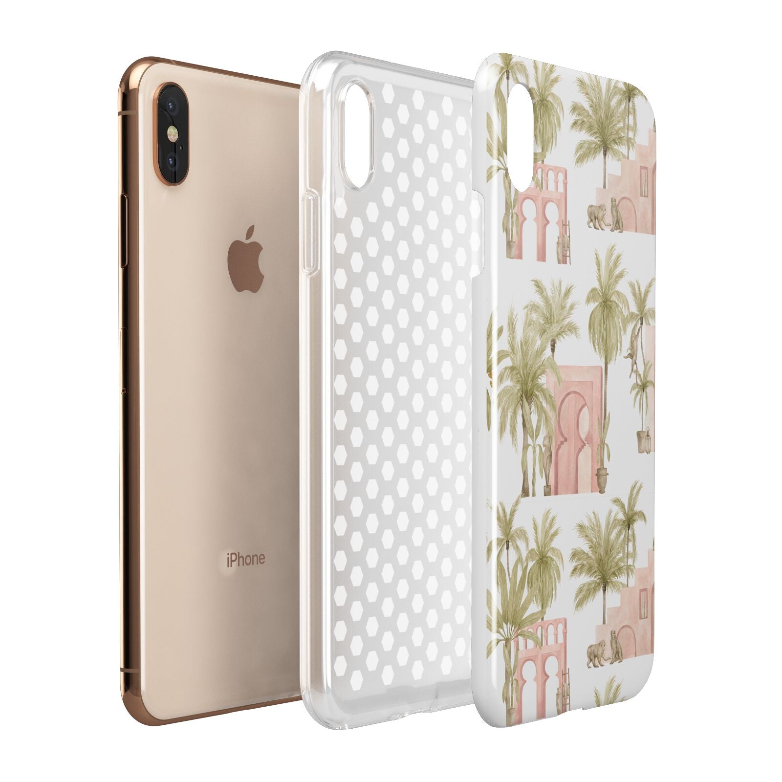 Ancient Palm Apple iPhone Xs Max 3D Tough Case Expanded View