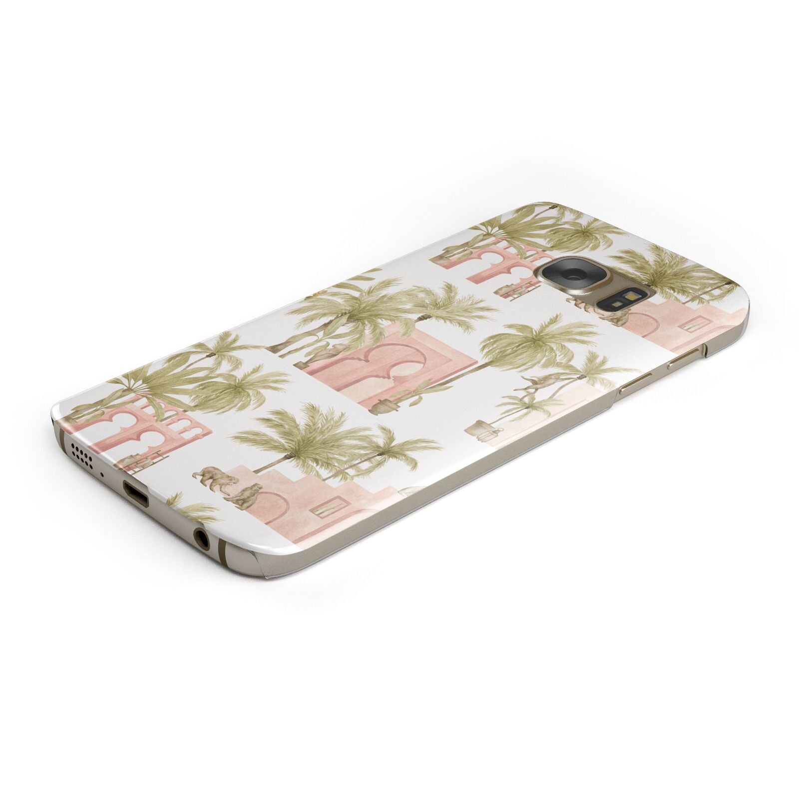 Ancient Palm Protective Samsung Galaxy Case Angled Image