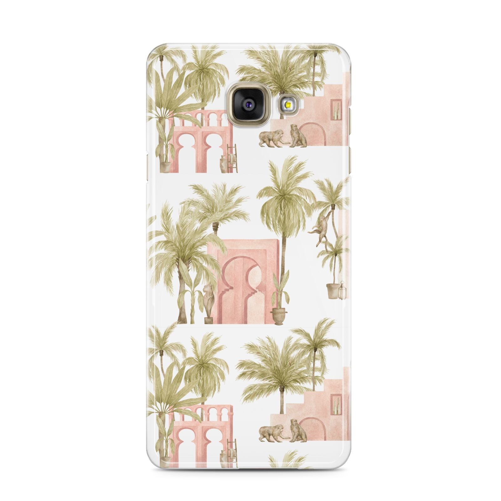 Ancient Palm Samsung Galaxy A3 2016 Case on gold phone