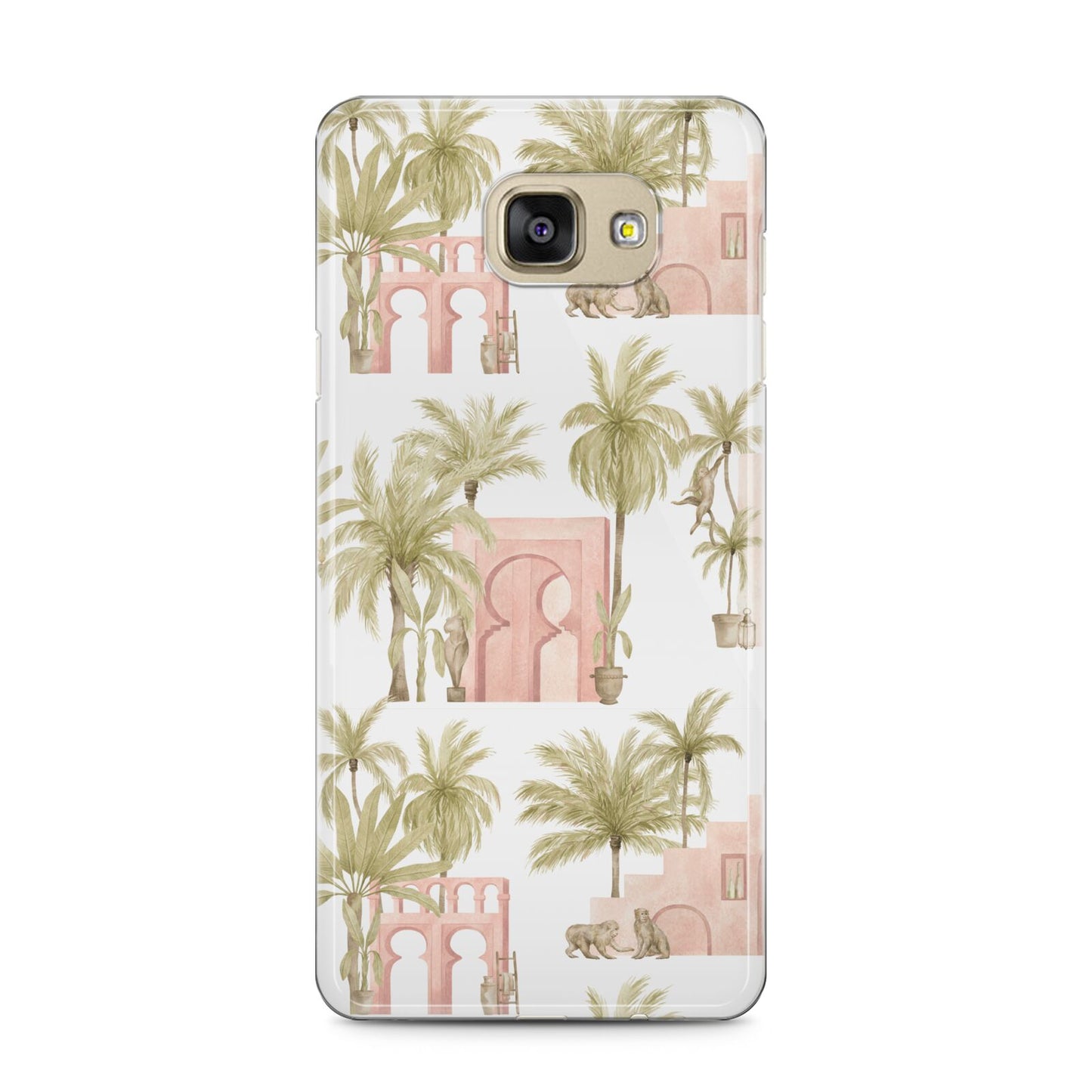 Ancient Palm Samsung Galaxy A5 2016 Case on gold phone