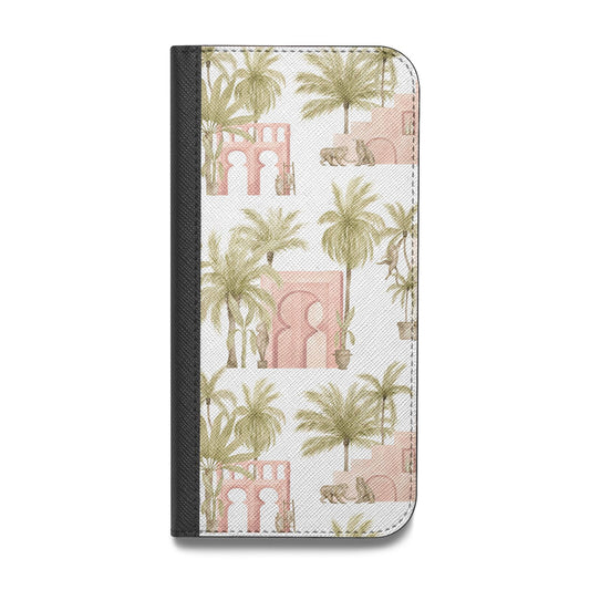 Ancient Palm Vegan Leather Flip iPhone Case