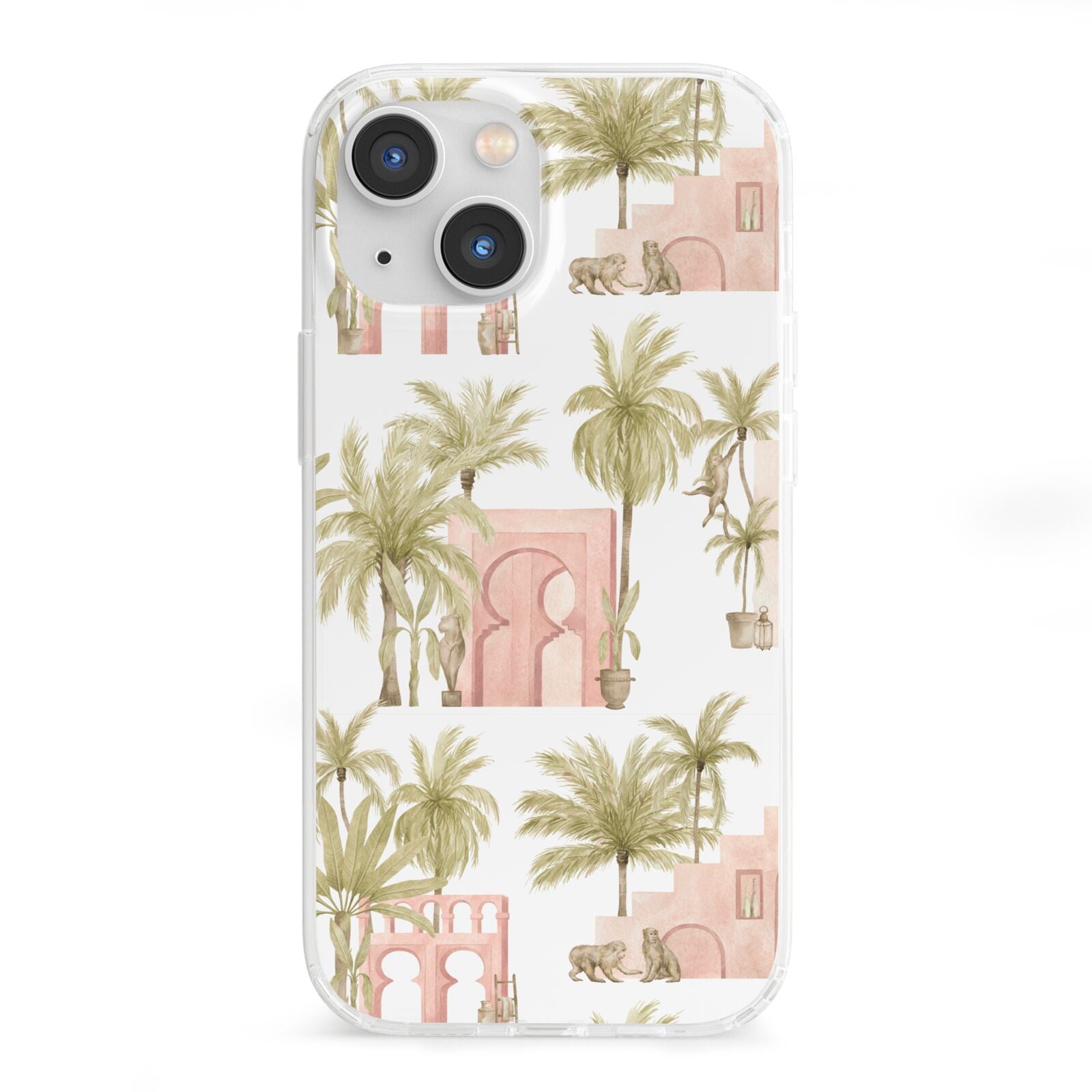 Ancient Palm iPhone 13 Mini Clear Bumper Case