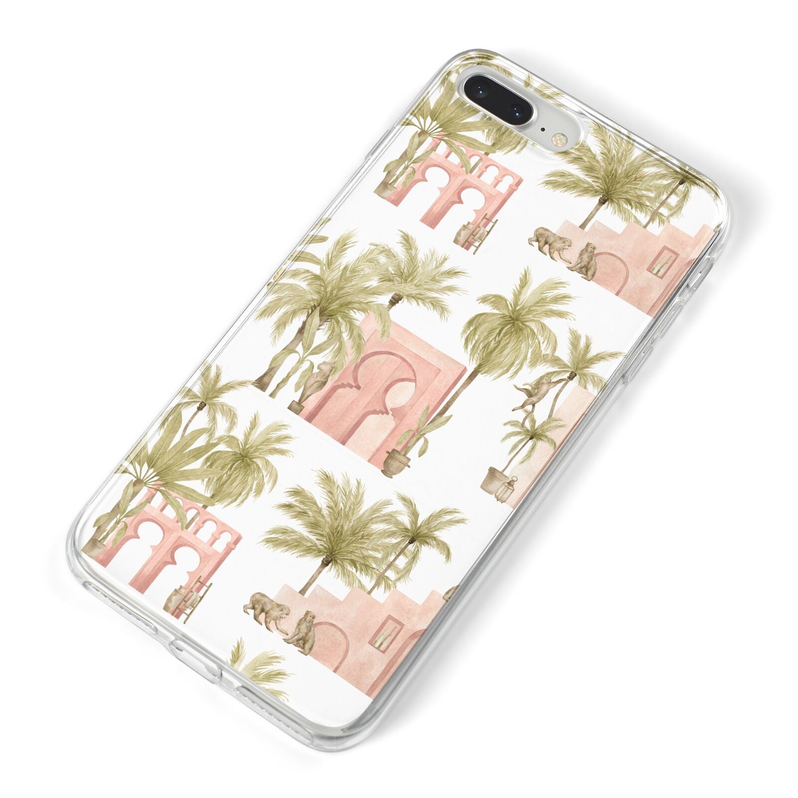 Ancient Palm iPhone 8 Plus Bumper Case on Silver iPhone Alternative Image