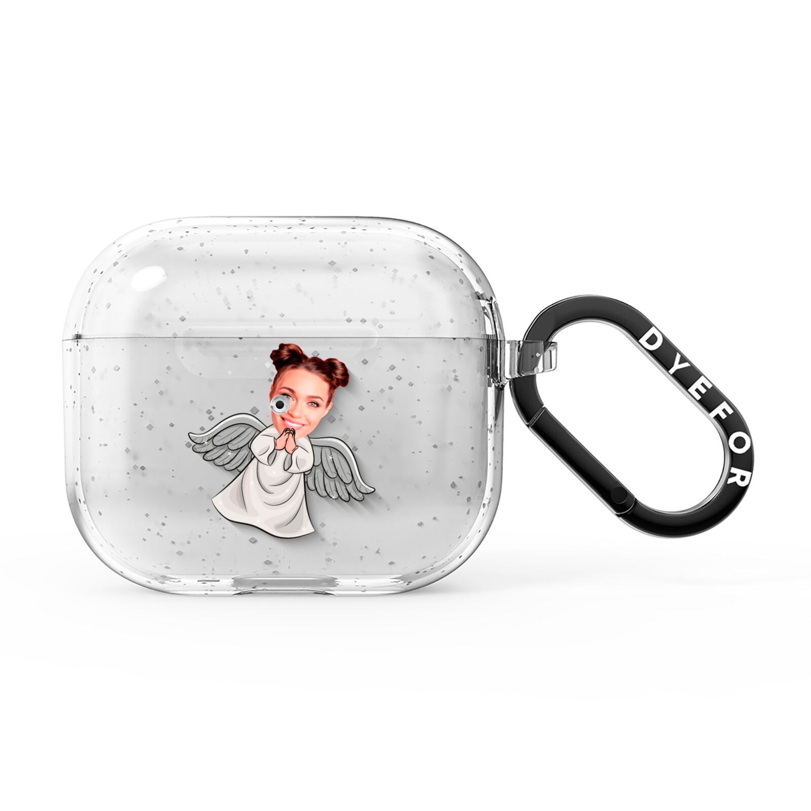 Angel Photo Face AirPods Glitter Case 3rd Gen