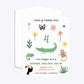 Animals Personalised Happy Birthday Geo Invitation Matte Paper Front and Back Image