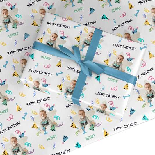 Personalised Children's Birthday Lion Wrapping Paper – Dyefor