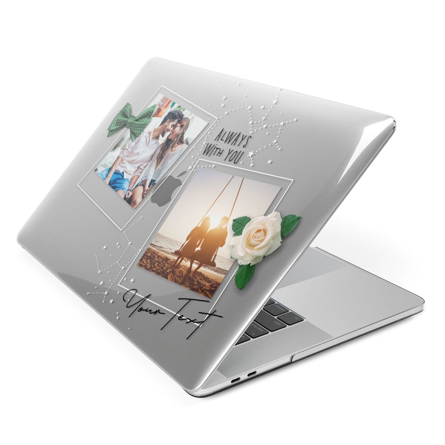 Astrology Photo Montage Upload with Text Apple MacBook Case Side View