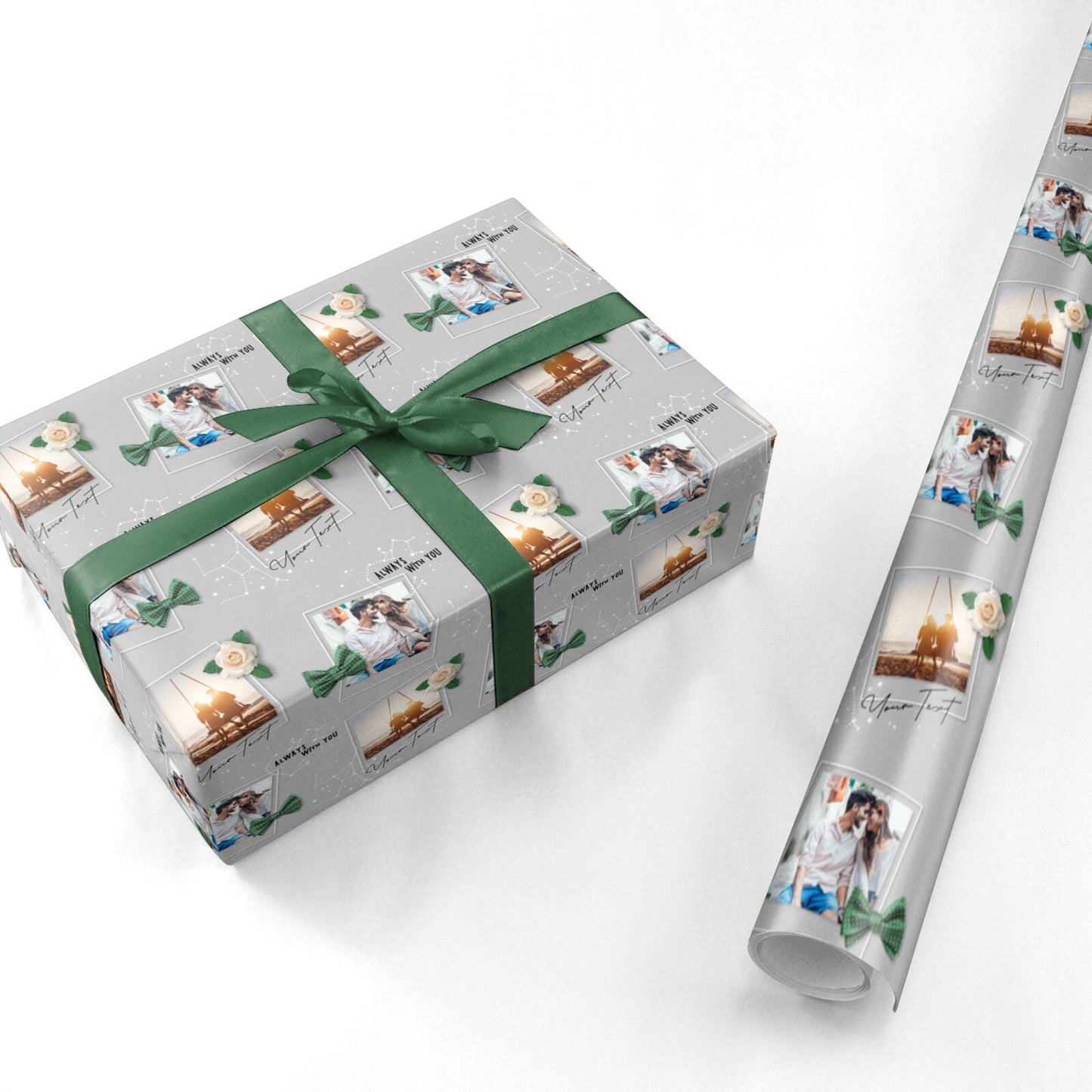 Astrology Photo Montage Upload with Text Personalised Wrapping Paper