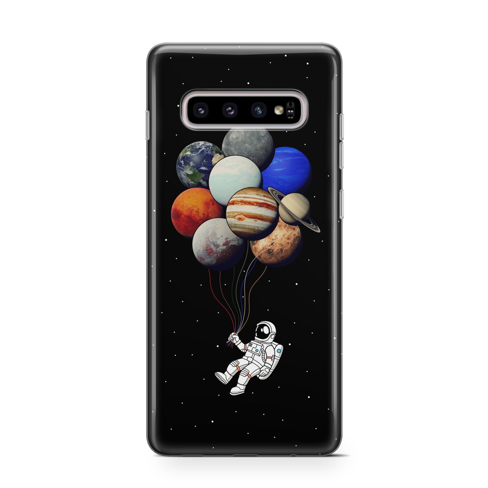 Astronaut Planet Balloons Protective Samsung Galaxy Case