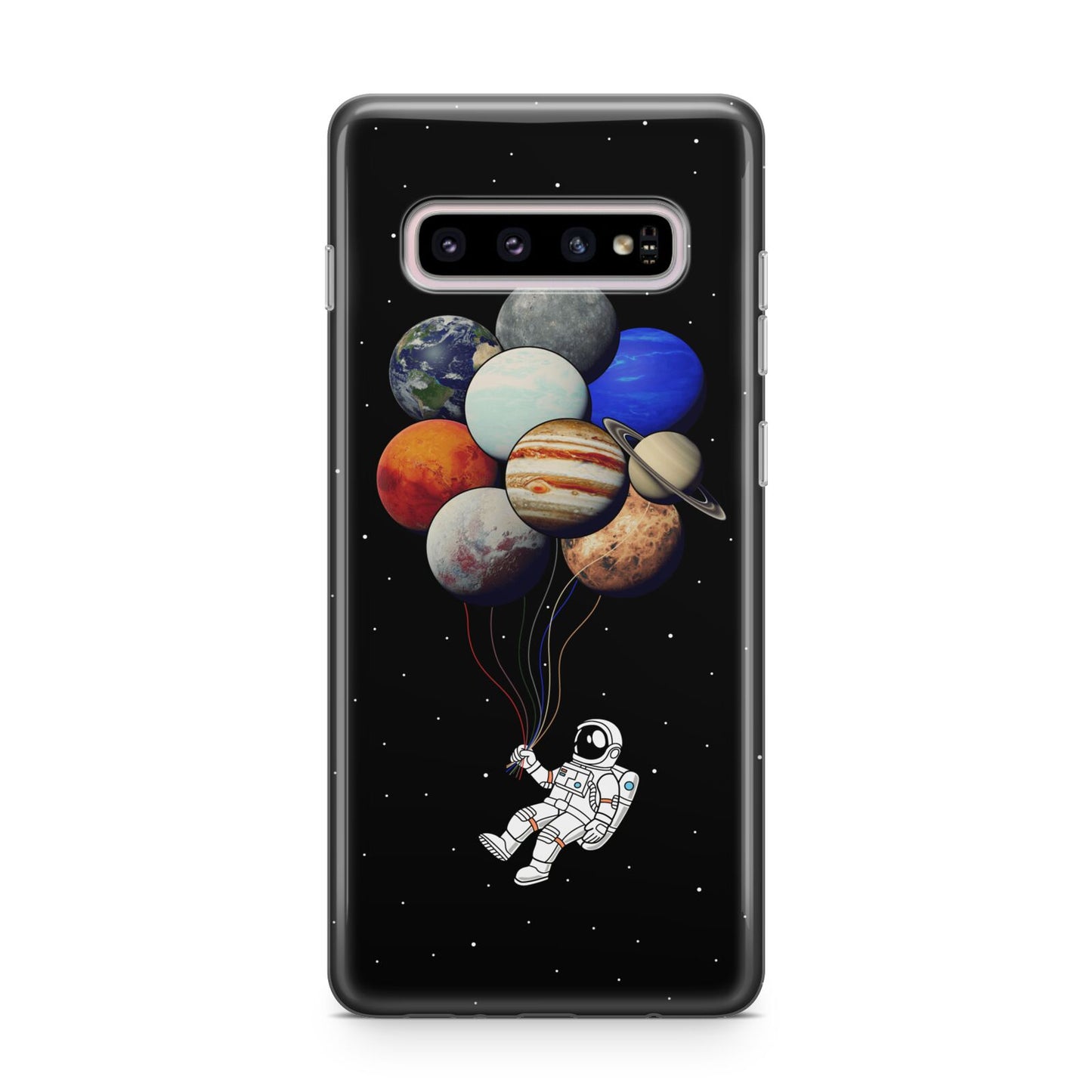 Astronaut Planet Balloons Samsung Galaxy S10 Plus Case
