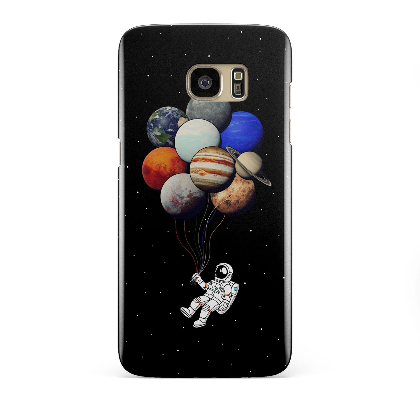 Astronaut Planet Balloons Samsung Galaxy S7 Edge Case