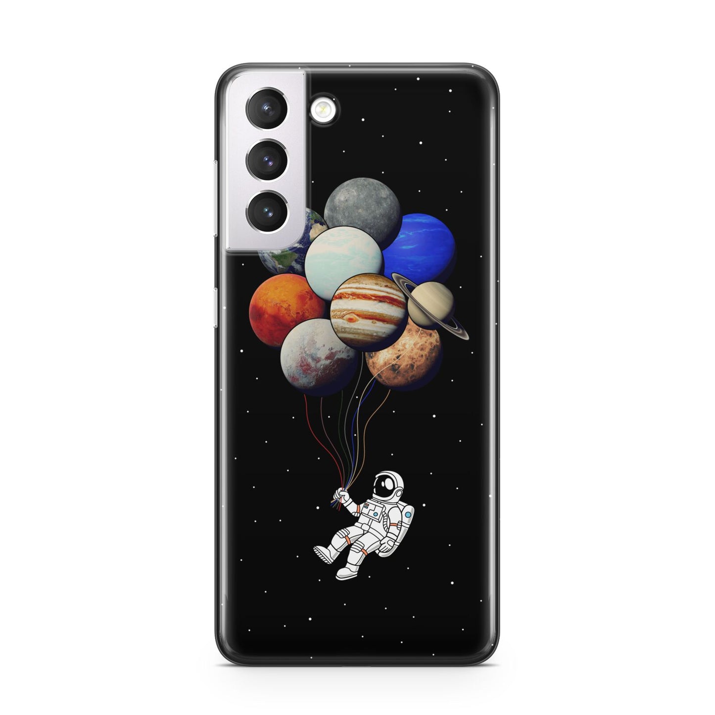 Astronaut Planet Balloons Samsung S21 Case