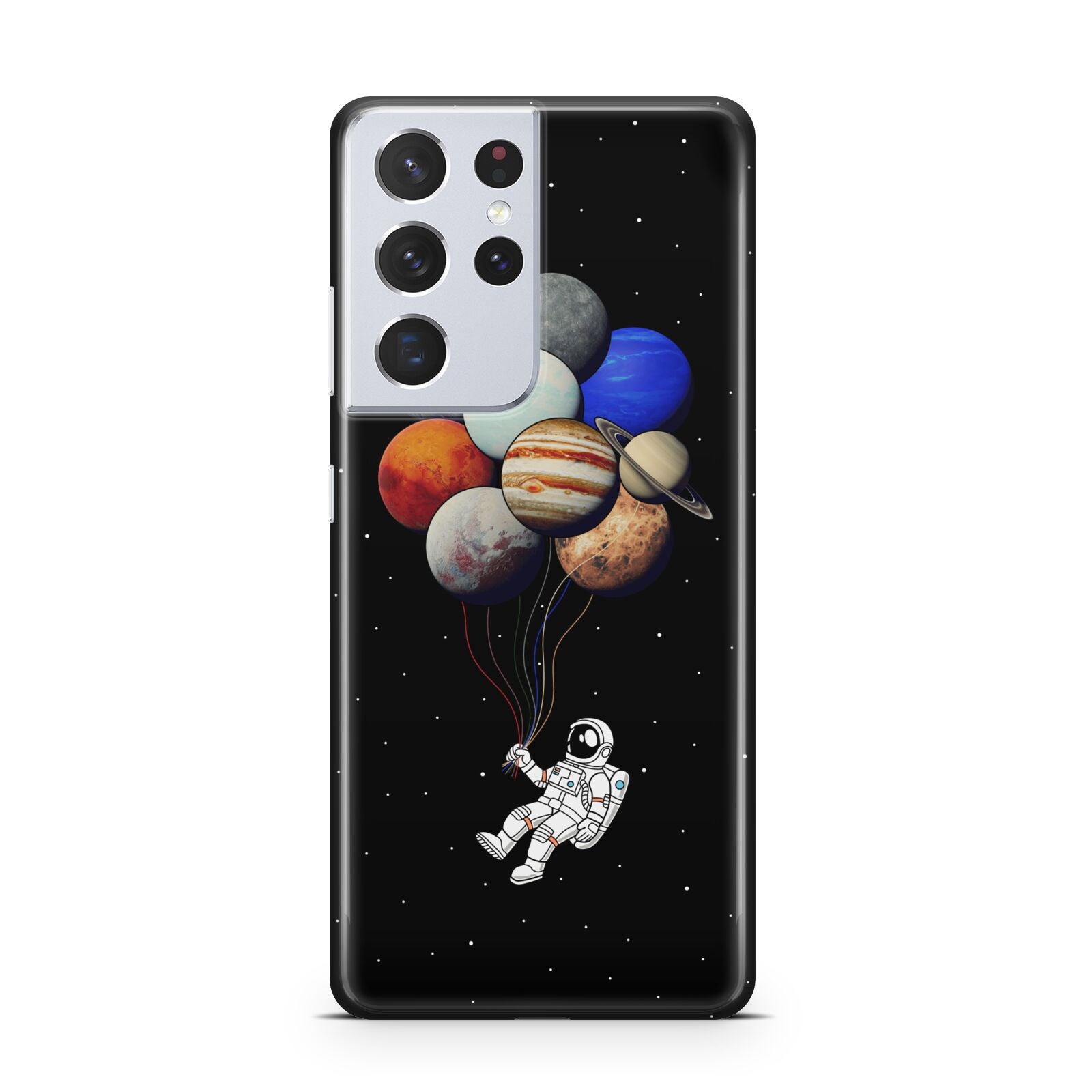 Astronaut Planet Balloons Samsung S21 Ultra Case