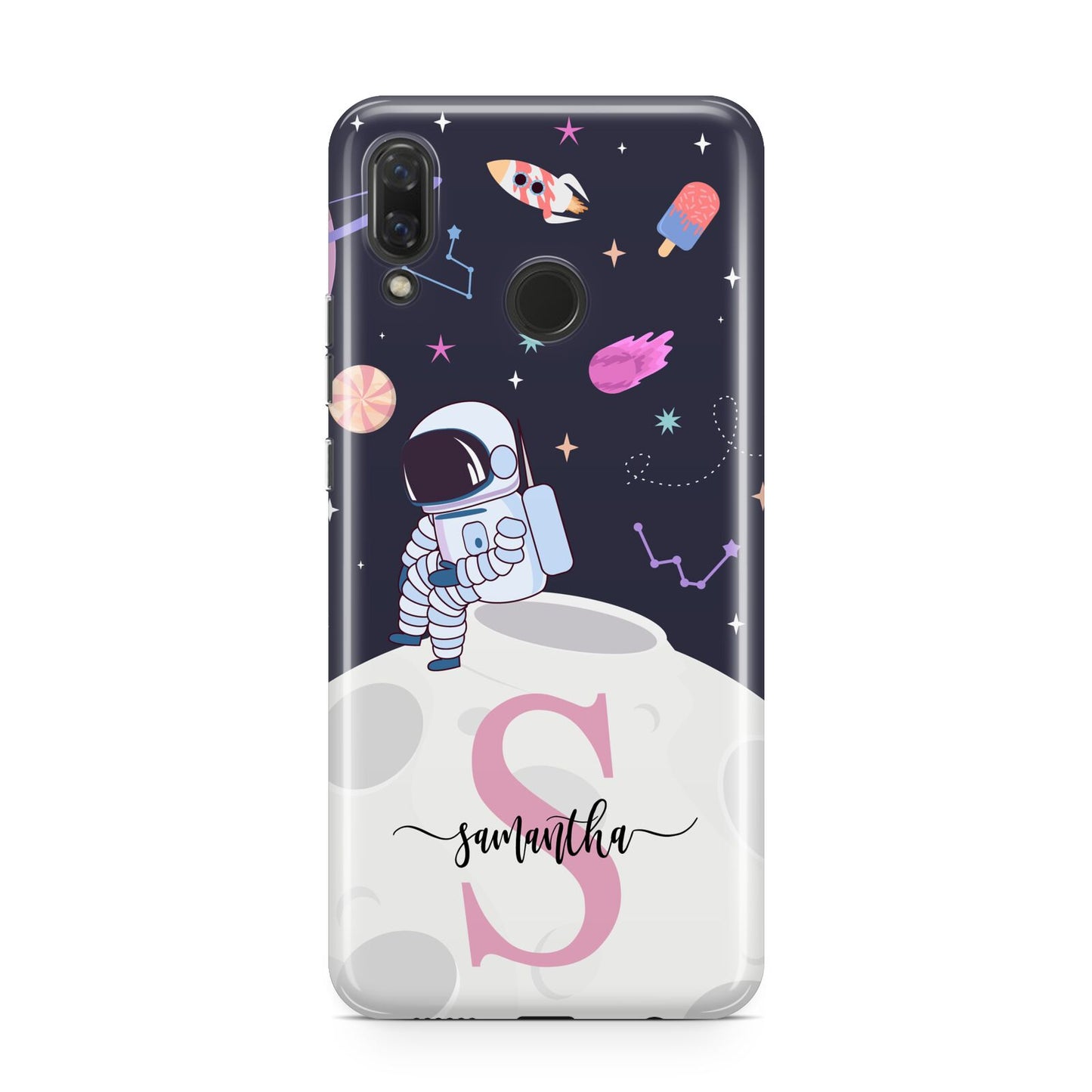 Astronaut in Candy Space with Name Huawei Nova 3 Phone Case