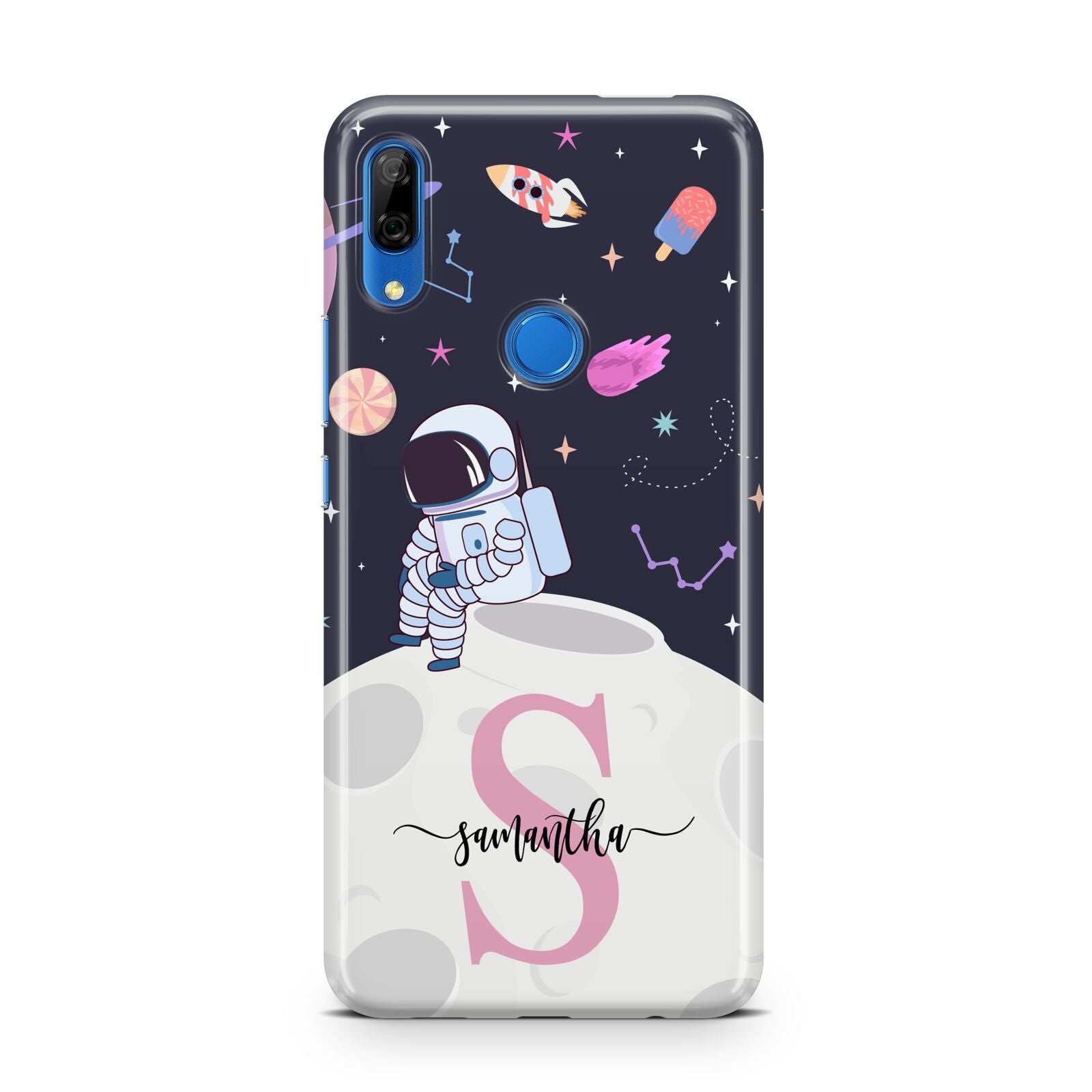 Astronaut in Candy Space with Name Huawei P Smart Z