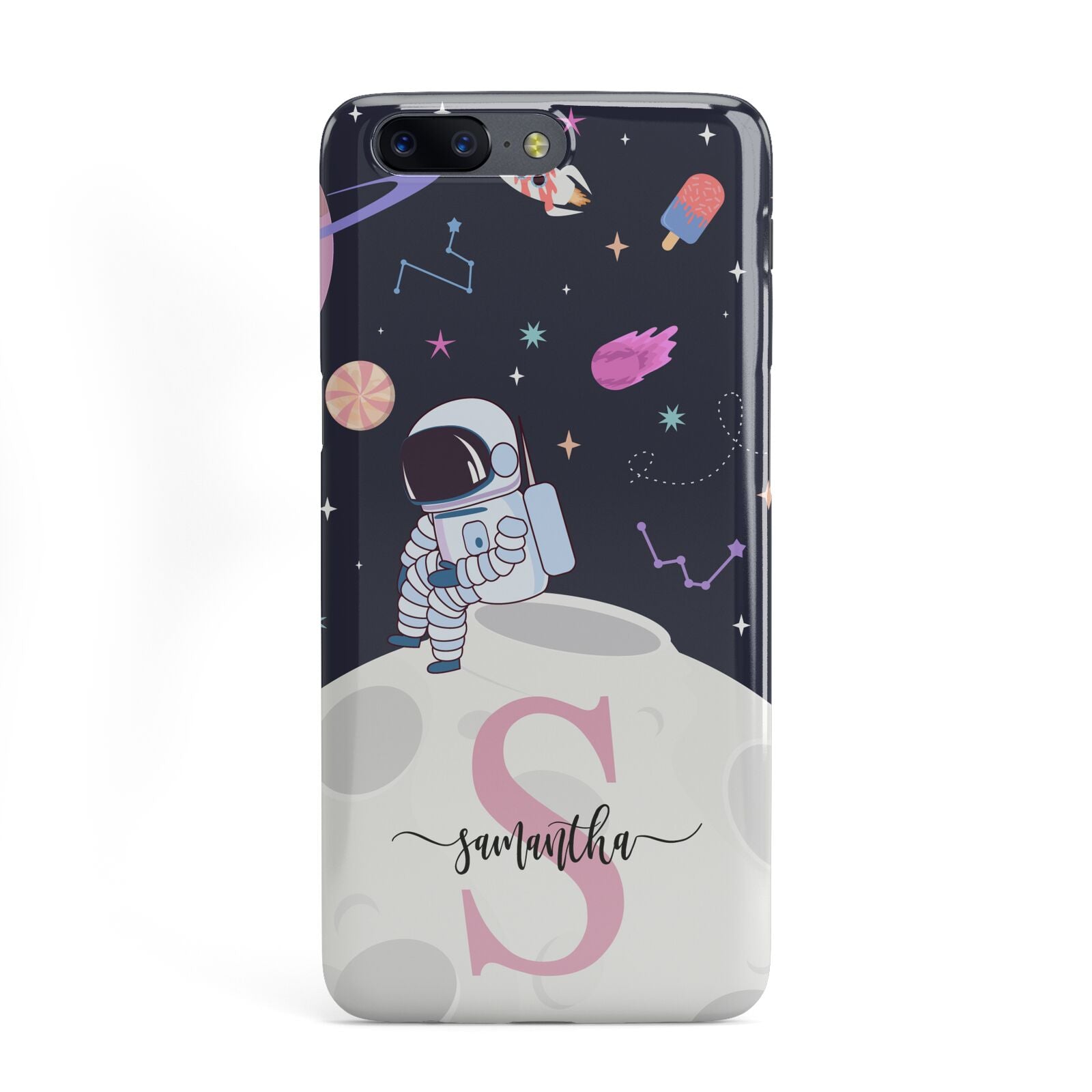 Astronaut in Candy Space with Name OnePlus Case