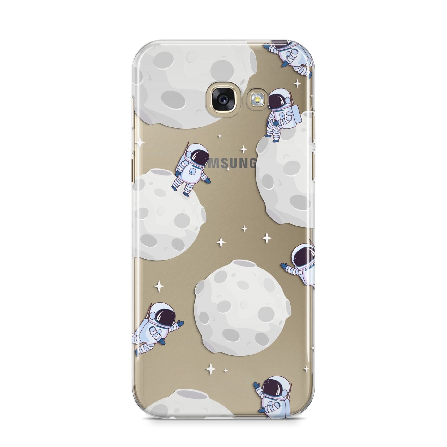 Astronauts and Asteroids Samsung Galaxy A5 2017 Case on gold phone