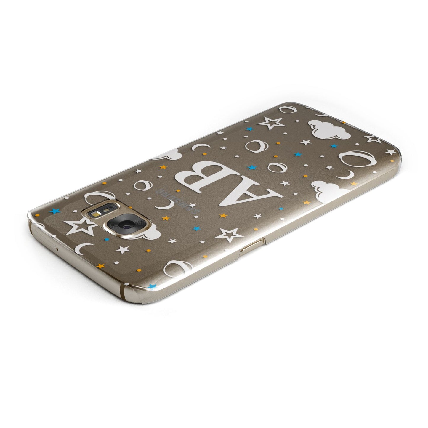 Astronomical Initials Samsung Galaxy Case Top Cutout