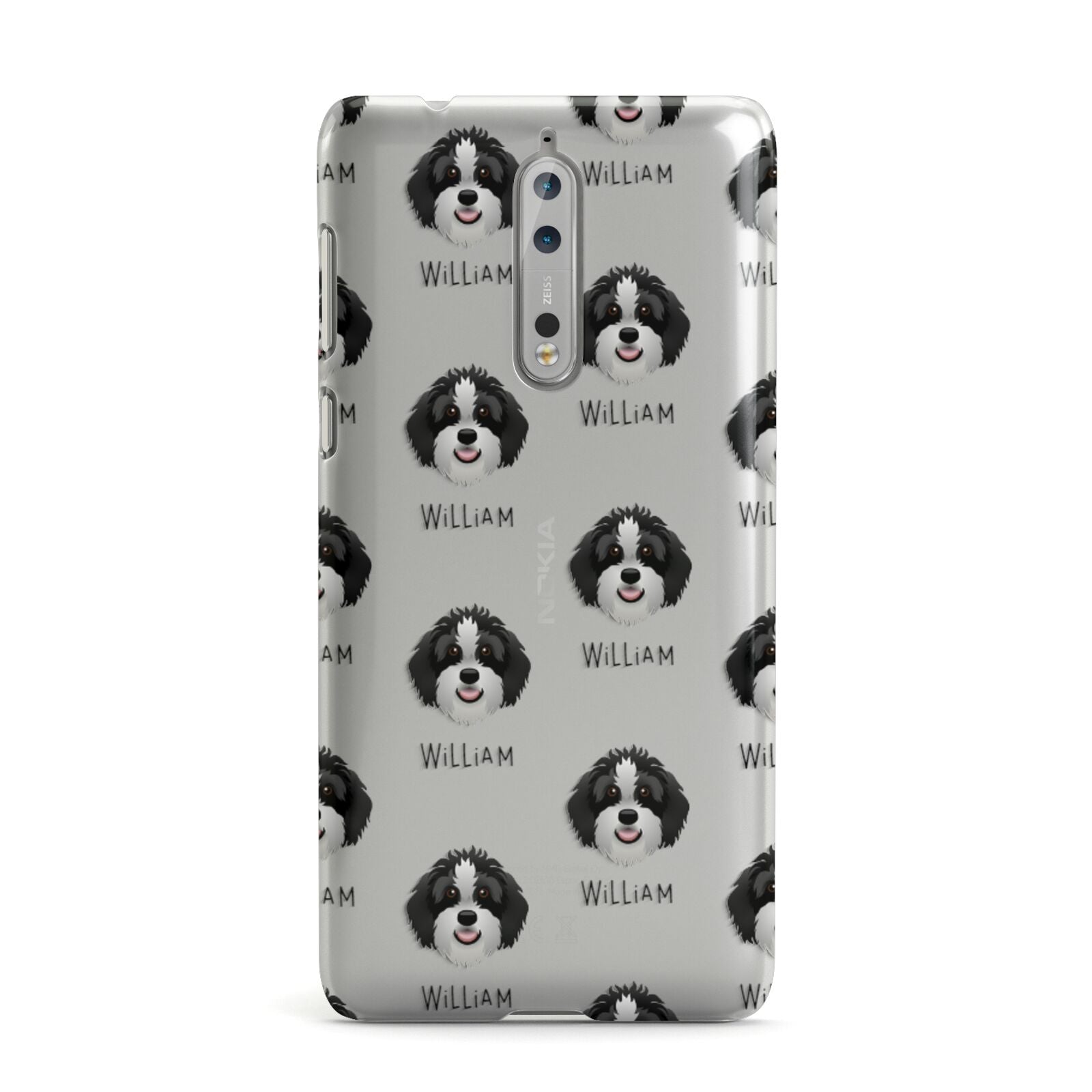 Aussiedoodle Icon with Name Nokia Case